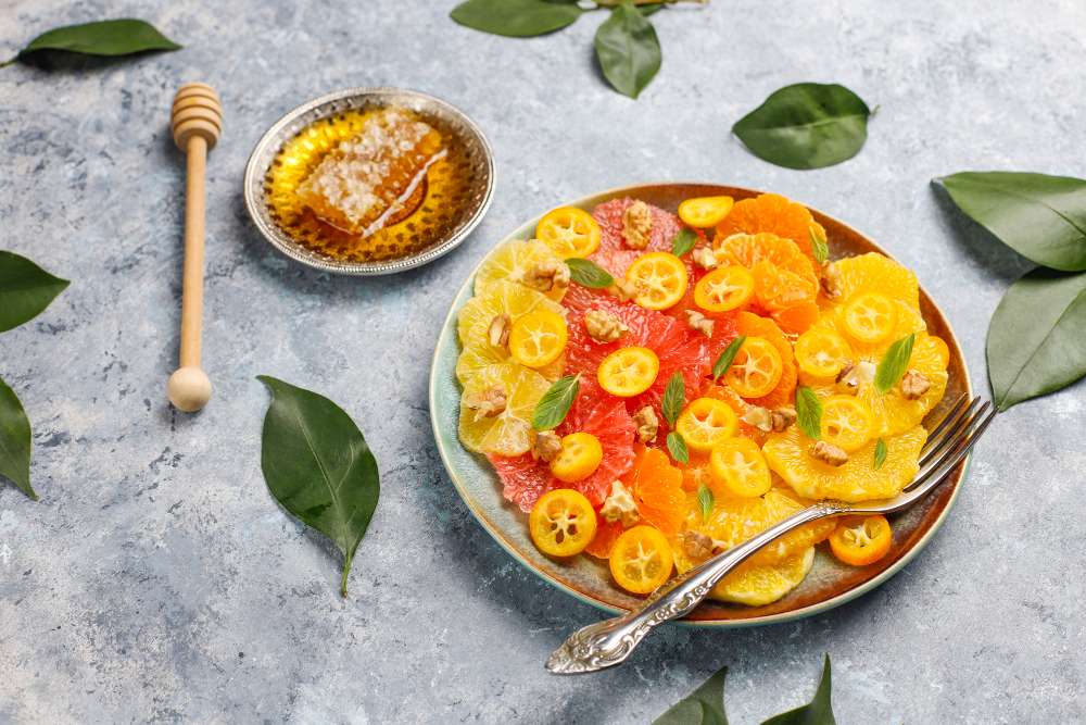 A Fresh Take In Winter:Bowl Of Citrus Salad