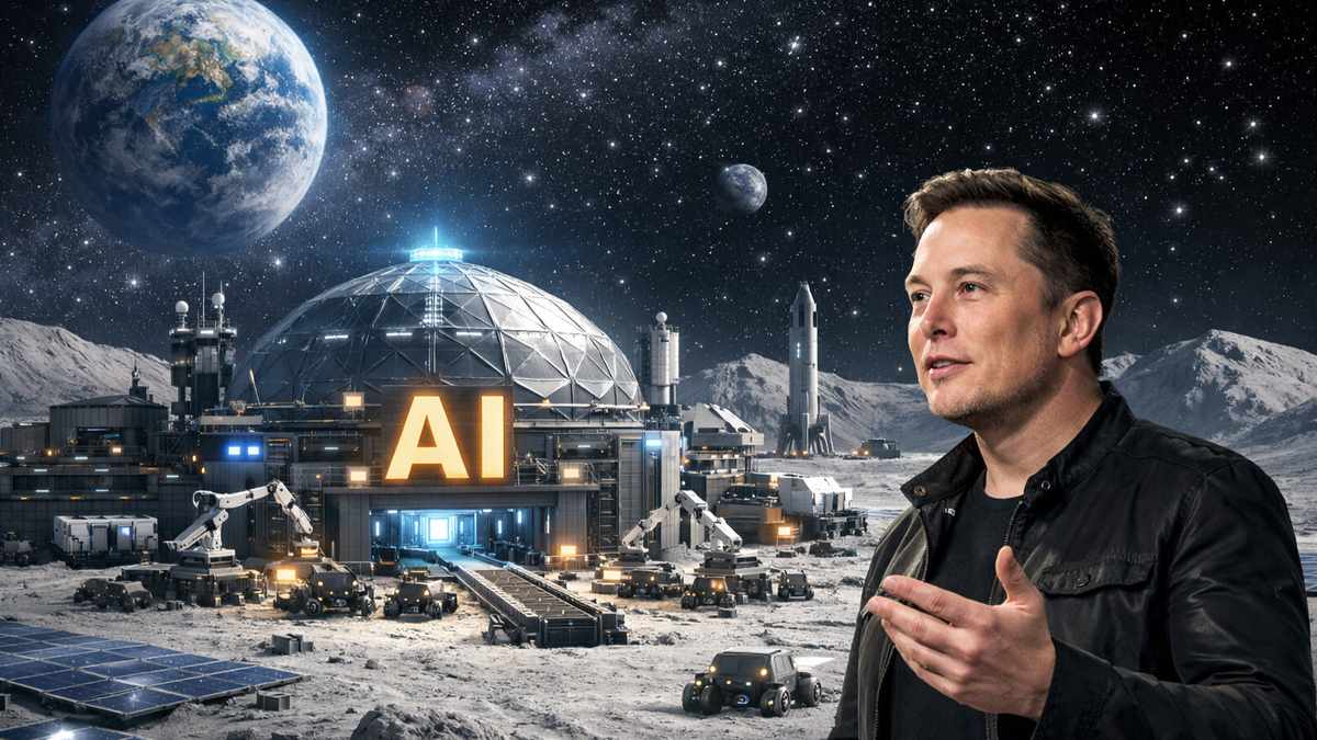 Elon Musk Proposes Building an AI Factory on the Moon