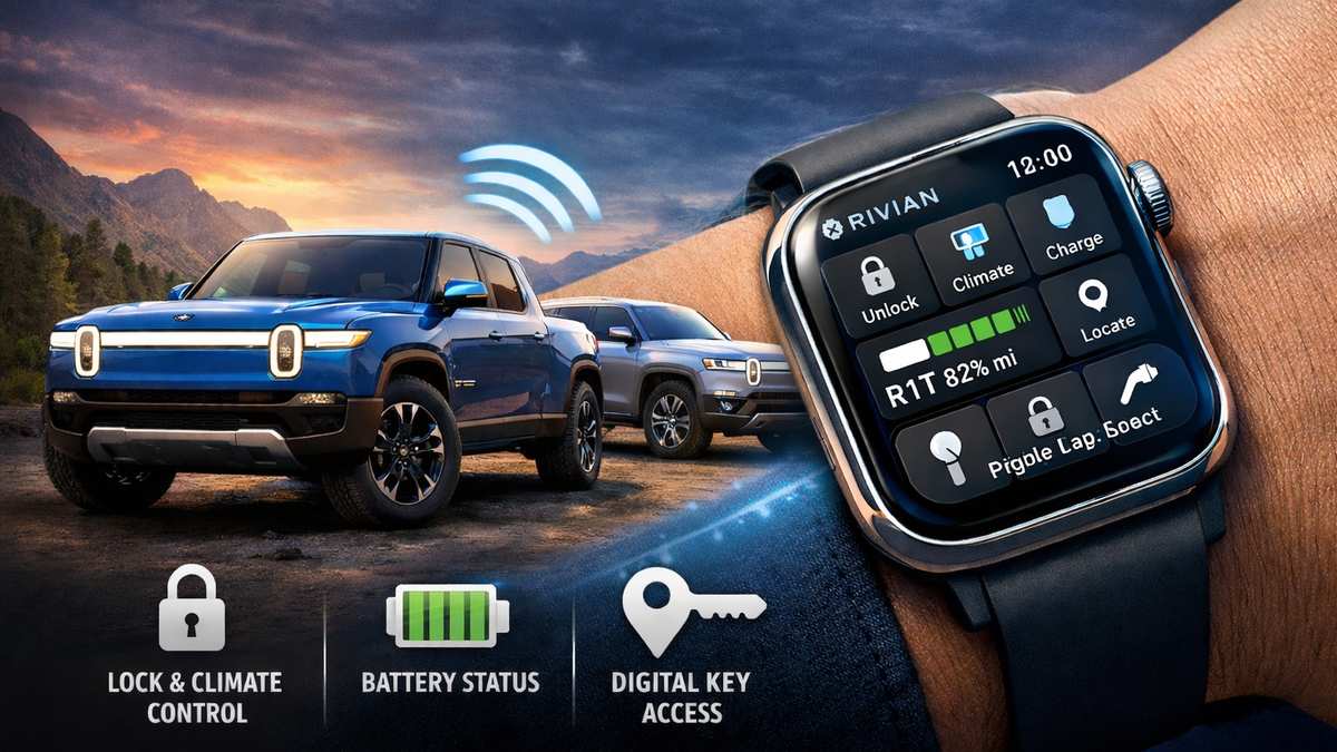 Rivian Cars Can Now Be Controlled with Apple Watch