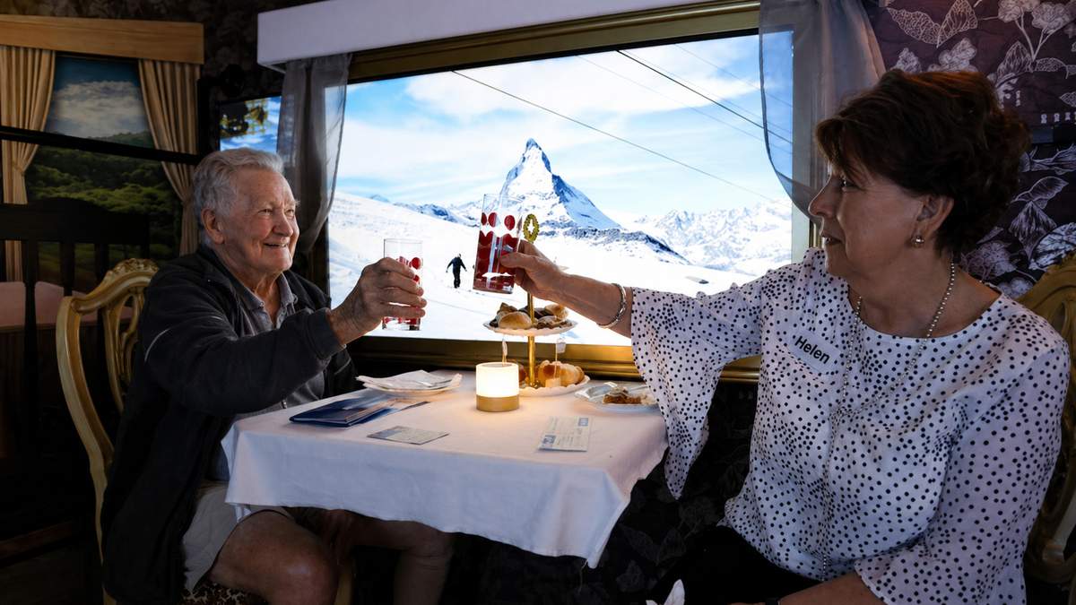 This ‘Virtual Train’ Lets Elderly Couples Travel the World Without Leaving Home