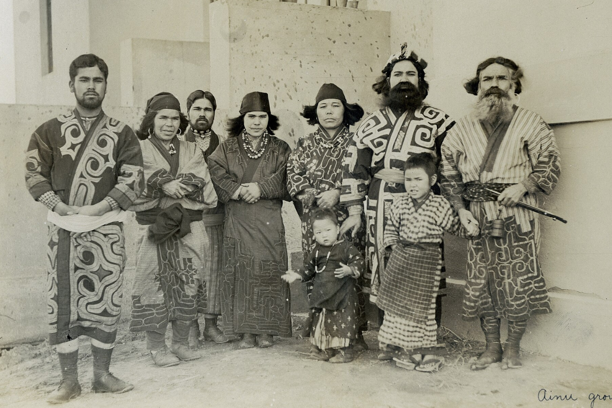 Ainu people of Hokkado Japan exhibition 1904