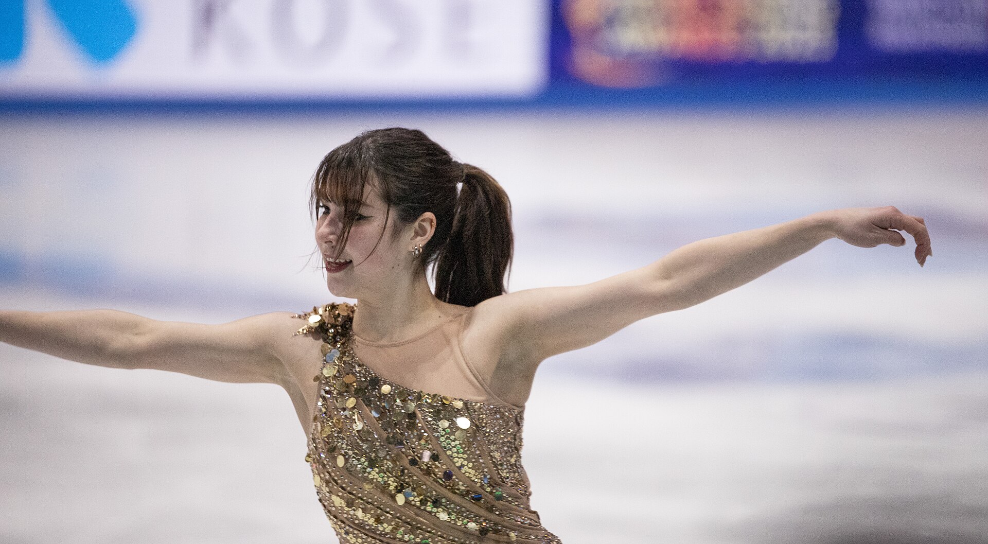 Alysa Liu, American figure skater, at the 2025 World Figure Skating Championships in Boston, Massachusetts. CC BY-SA 4.0  Vbrunophotog 