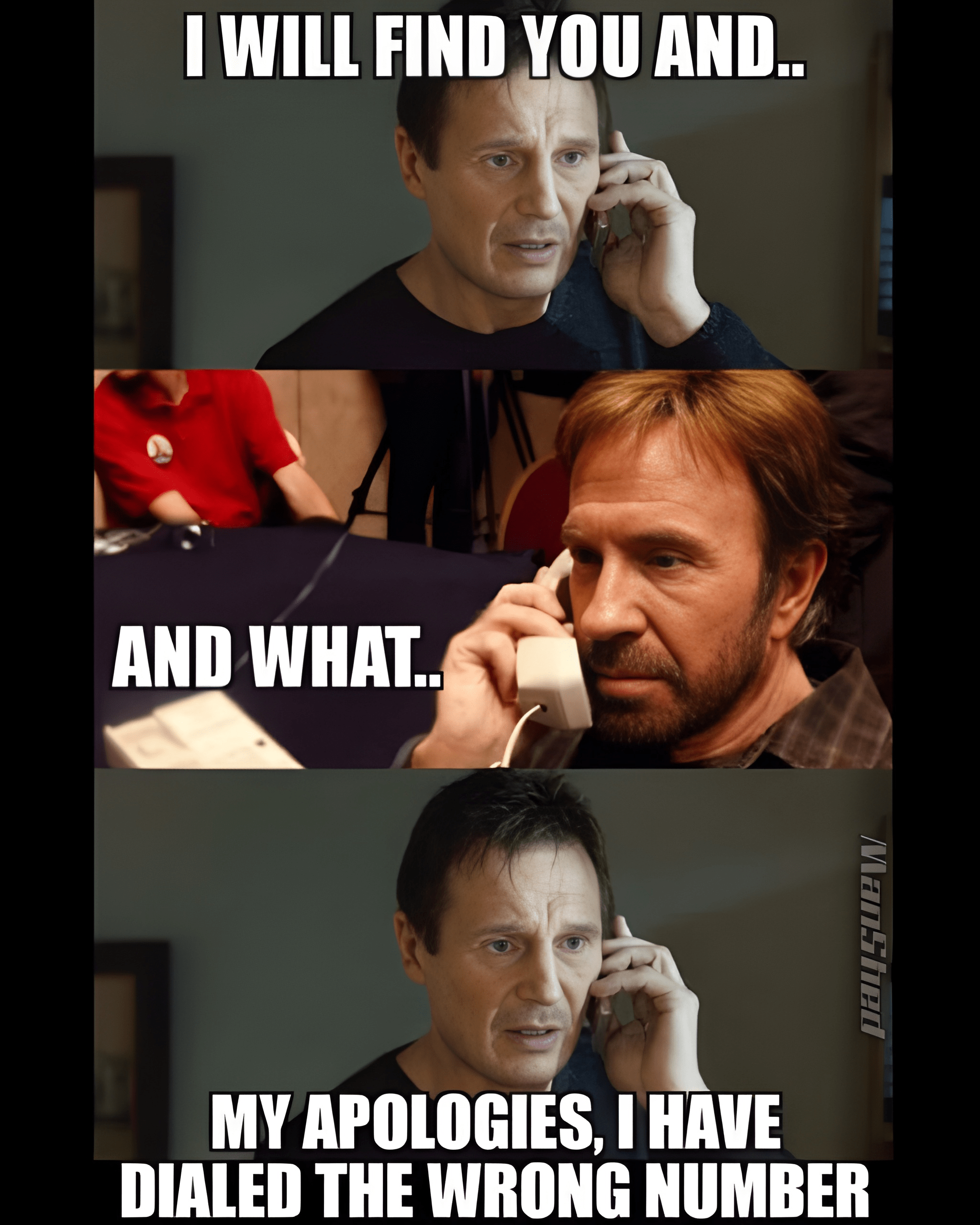 Liam Neeson - Bryan Mills - Chuck Norris Convo
