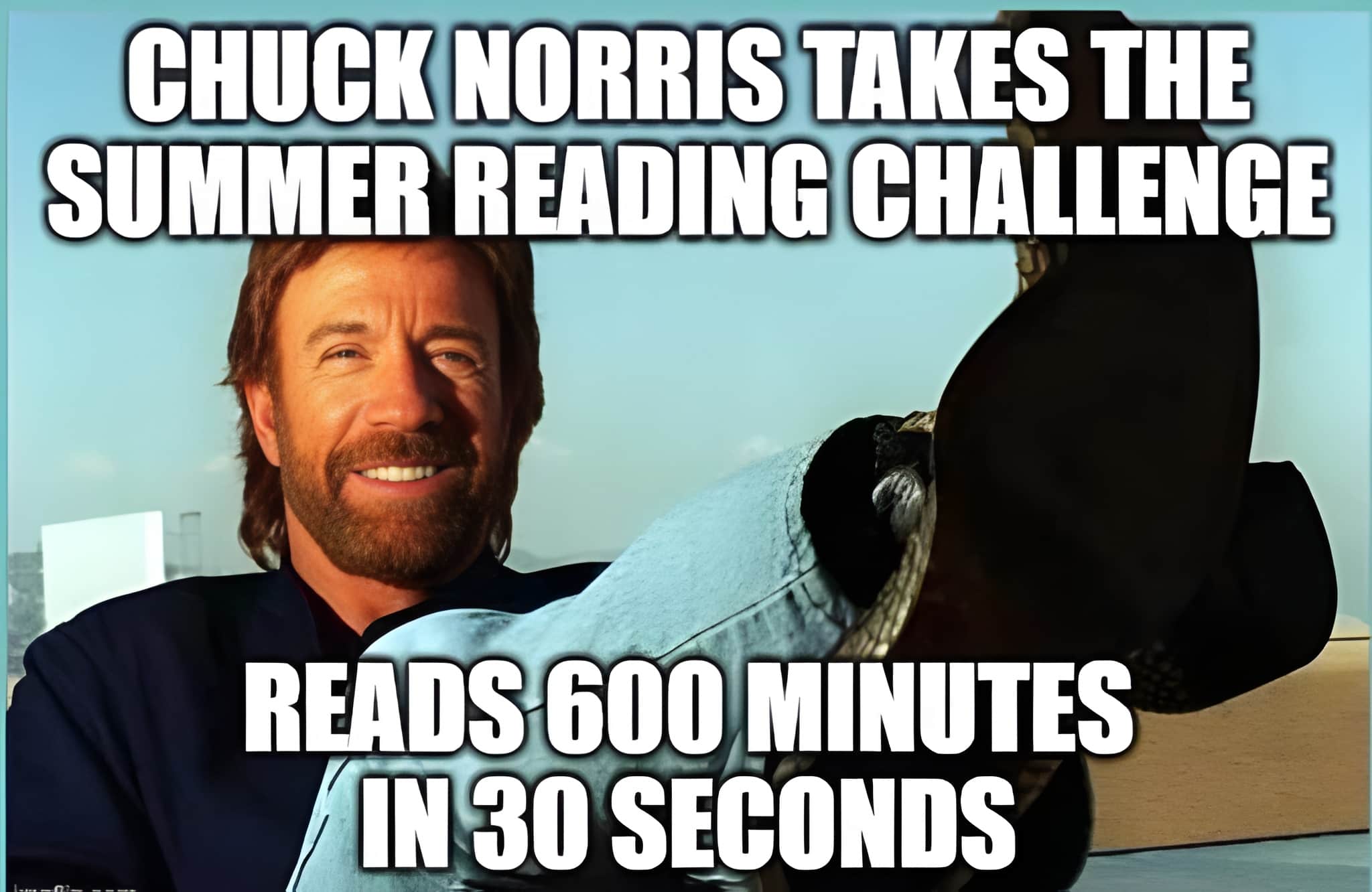 Chuck Norris Reading Books Meme