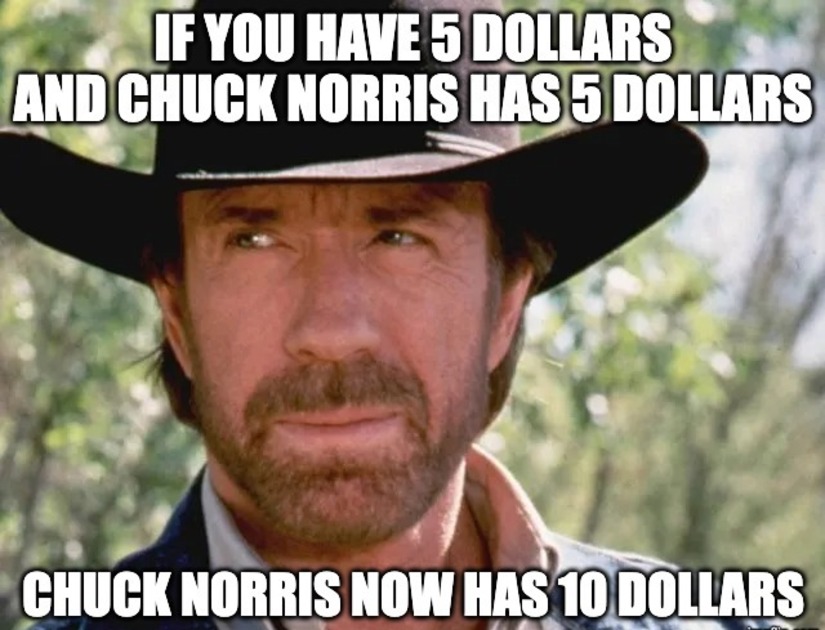 Chuck Norris Money Dollars Meme