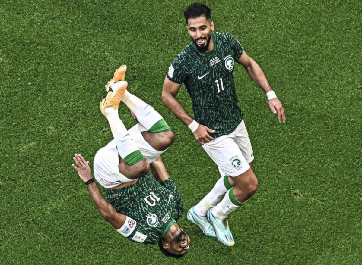 Saudi Arabia Somersault Celebration Against Argentina
