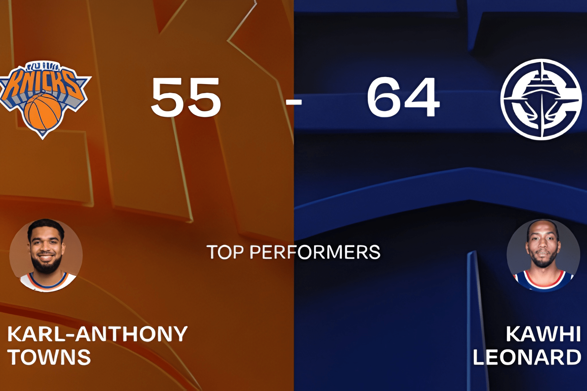 Scorecard Halftime Knicks vs Clippers