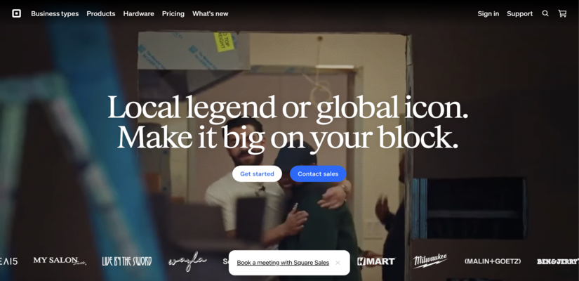 Square Online website