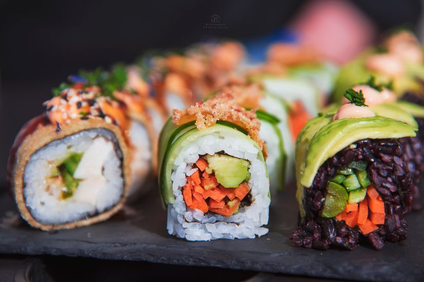 Rainbow Sushi Rolls