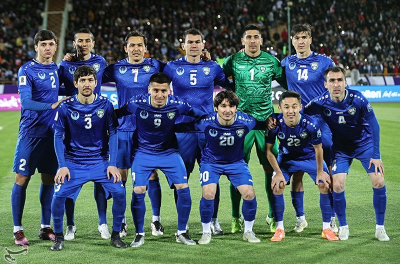 Uzbekistan squad against Iran at the third round of the 2026 FIFA World Cup qualification CC BY 4.0 Tasnimnews.ir .jpg