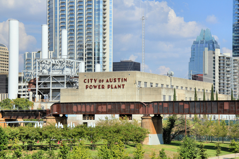 the former seaholm power plant in downtown austin, texas is now a mixed-use development. photo by larry d. moore (cc by-4.0) on Wikimedia Commons
